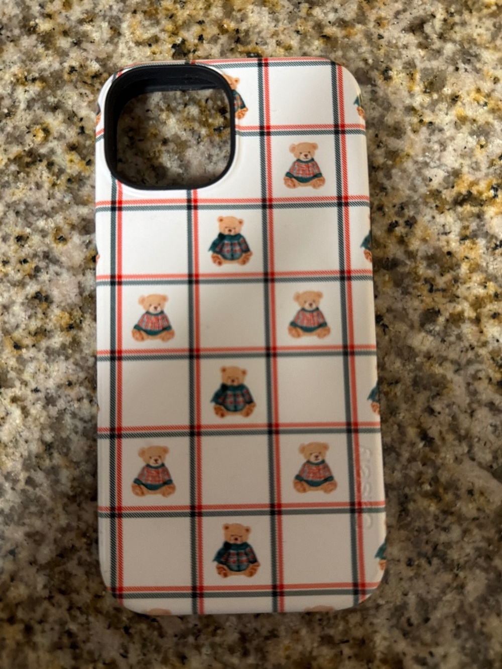 iPhone 15 plaid bears